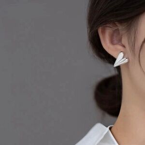 Stainless Steel Heart Stud Earrings